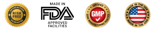 myoforce  GMP Certified Manufacturing & Quality Assurance Badges